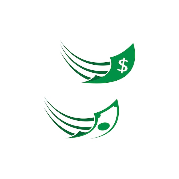 Ilustração em vetor de design de ícone de logotipo de dinheiro