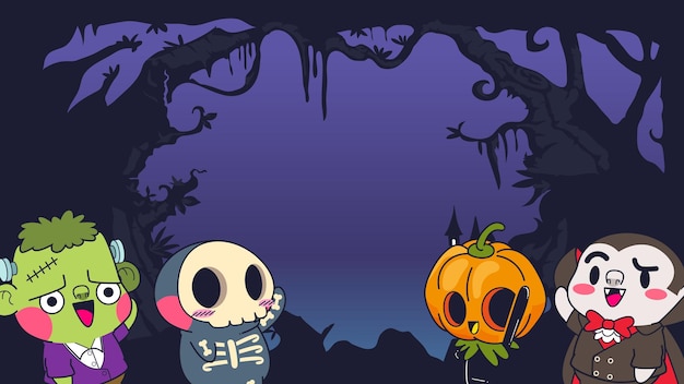 Ilustração em vetor de fundo de halloween