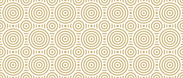 Ilustração em vetor de fundo de ornamento dourado sem costura padrão