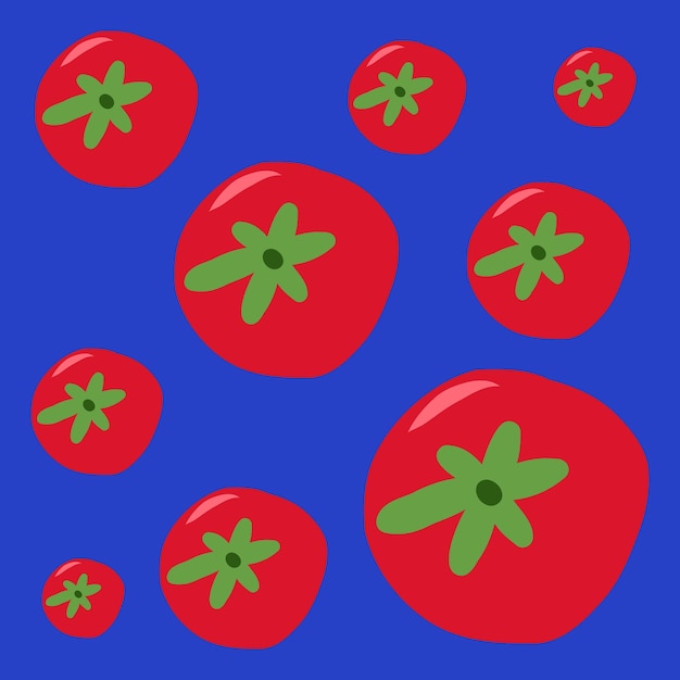 Vetor ilustração em vetor de fundo padrão de tomate