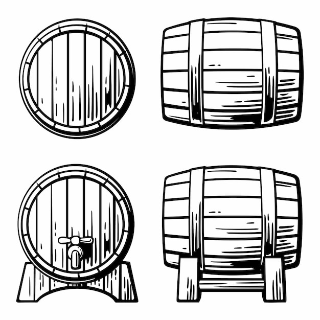 Vetor ilustração em vetor de gravura vintage em preto e branco