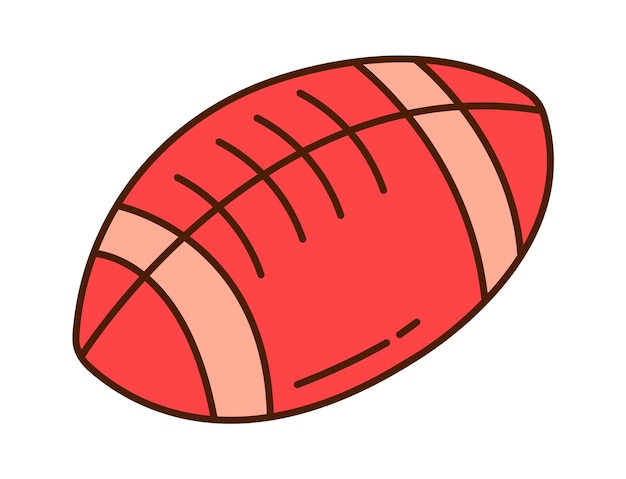 Ilustração em vetor de ícone de bola de rugby