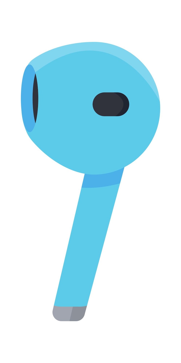 Vetor ilustração em vetor de ícone de fones de ouvido sem fio
