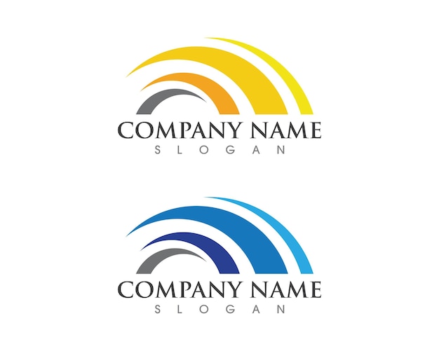 Ilustração em vetor de ícone de ponte Logotipo