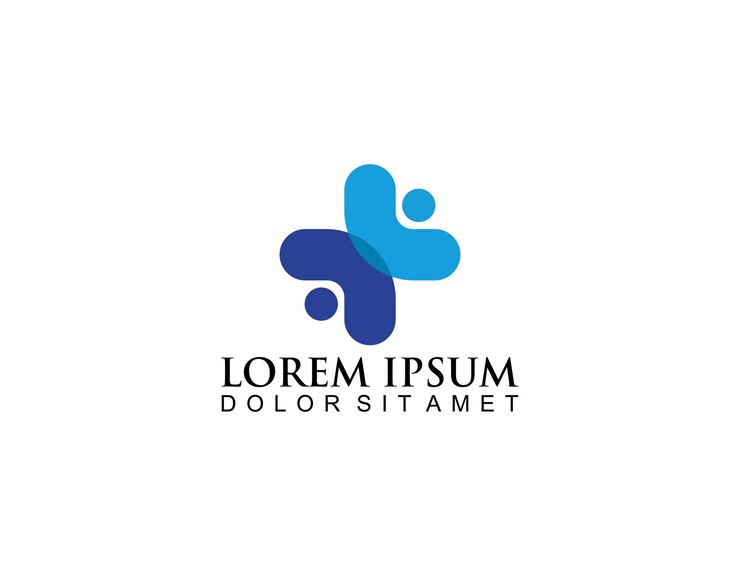 Vetor ilustração em vetor de inspiração de modelo de design de logotipo médico