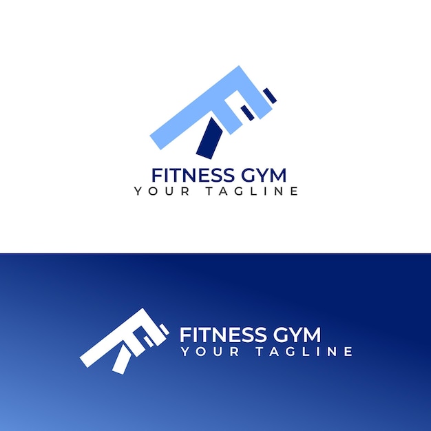 Vetor ilustração em vetor de logotipo de ginásio de fitness