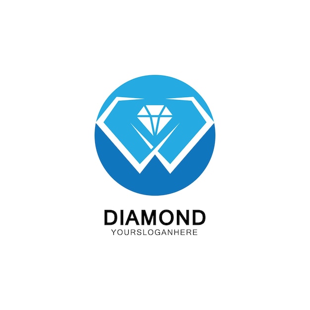 Ilustração em vetor de modelo de design de logotipo de diamante