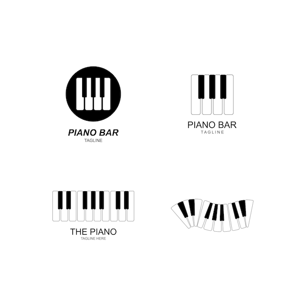 Piano Logotipo ícone Design Jogo Simples Orquestra Vetor PNG , Simples,  Toque, Orquestra Imagem PNG e Vetor Para Download Gratuito