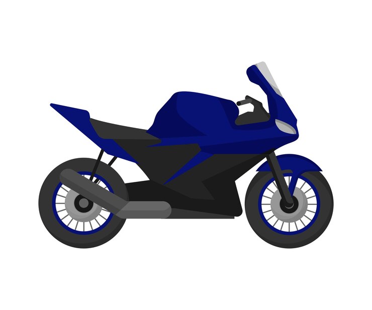 Vetor ilustração em vetor de motocicleta