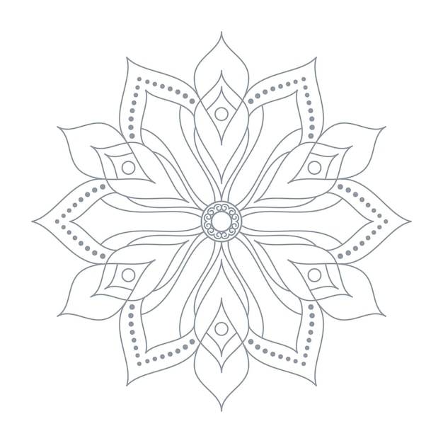 Ilustração em vetor de ornamento de mandala