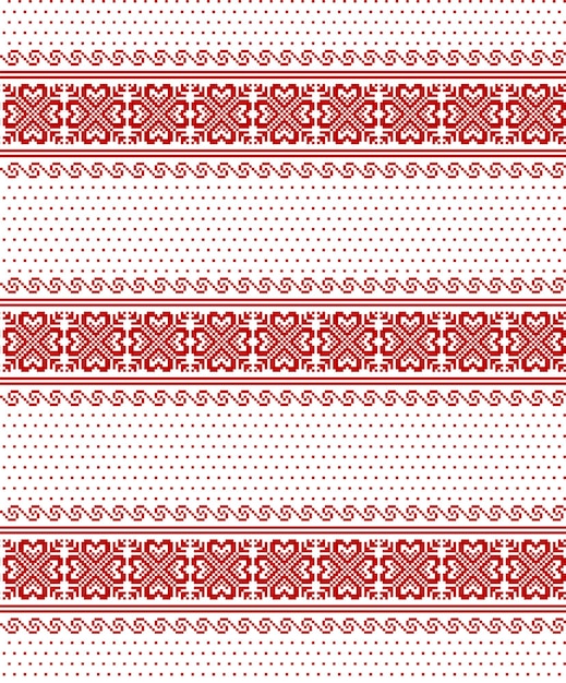 Ilustração em vetor de pixel padrão de natal