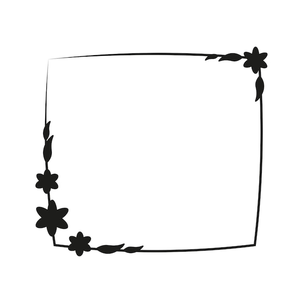 Ilustração em vetor de quadro linear