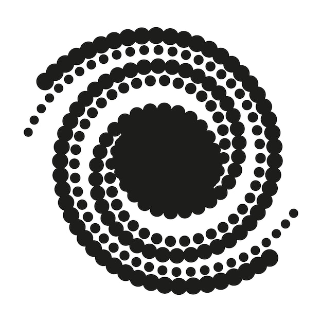Ilustração em vetor de redemoinho circular hipnótico