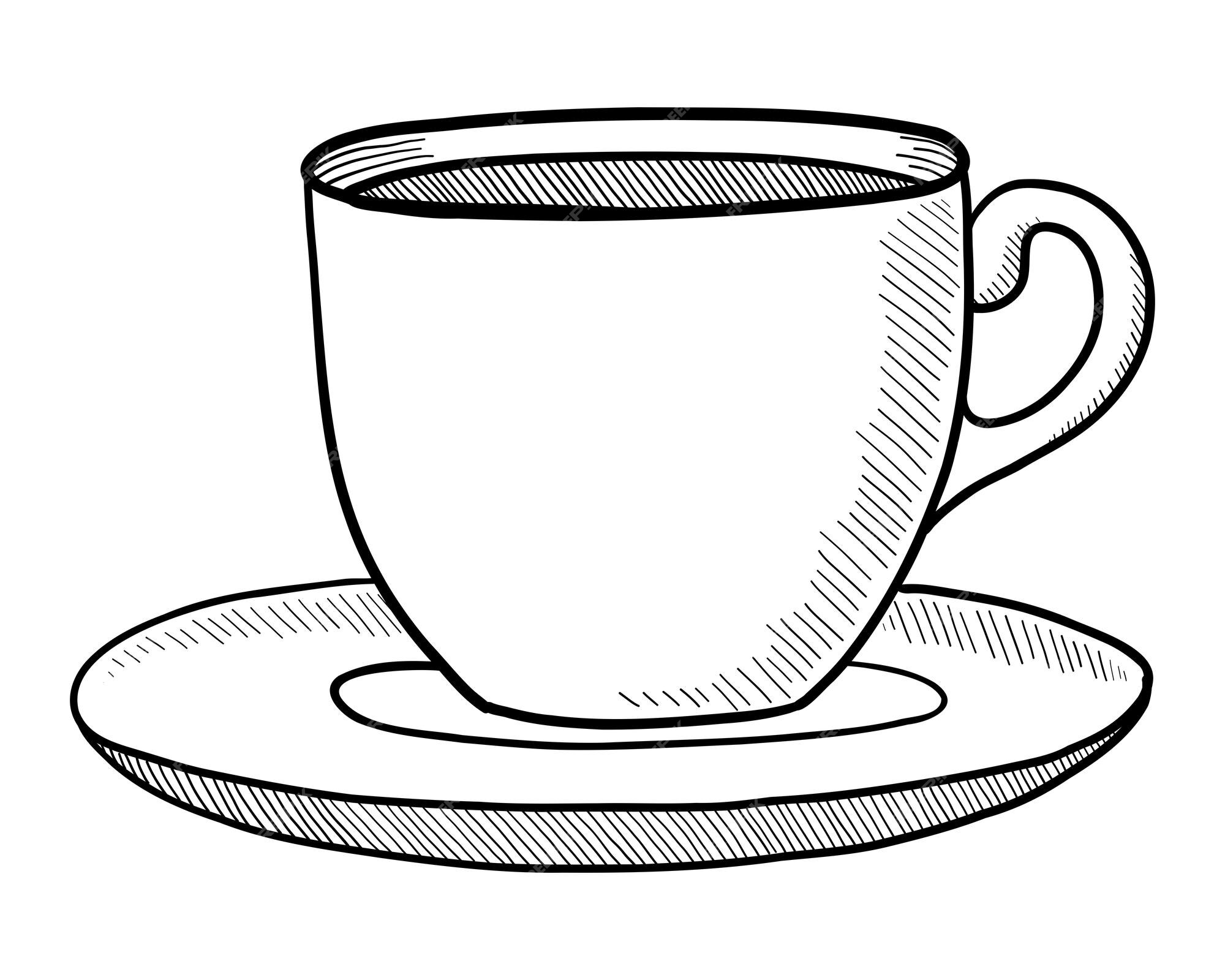 Desenho De Um Esboço Caneca Café Kawaii Fácil Usar Vetor PNG , Desenho  Kawaii, Desenho De Café, Desenho De Asa Imagem PNG e Vetor Para Download  Gratuito