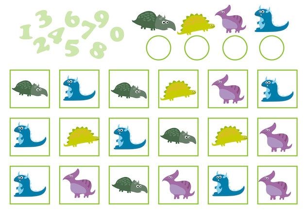 Jogo De Educação Colorido Por Adição E Subtração Para O Dinossauro Infantil  Ilustração do Vetor - Ilustração de suficiência, contagem: 221749386