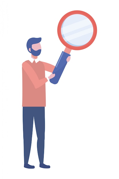 Ilustração em vetor design avatar empresário dos desenhos animados