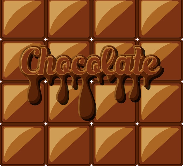 Vetor ilustração em vetor design colorido fundo barra de chocolate