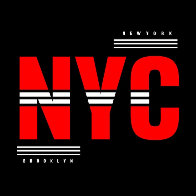 Ilustração em vetor design de impressão de camiseta de motivação gráfica de tipografia de slogan de Nova York