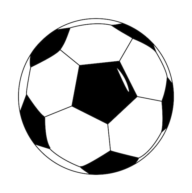 Vetor ilustração em vetor design simples de ícone de bola