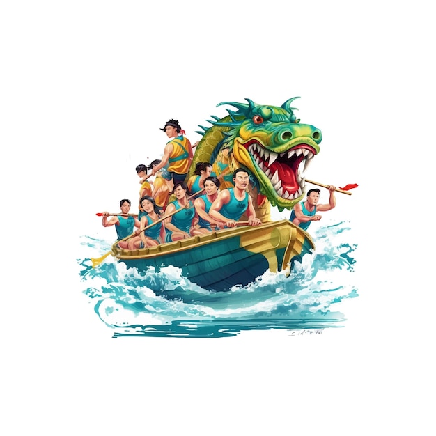 Vetor ilustração em vetor do festival dragon boat