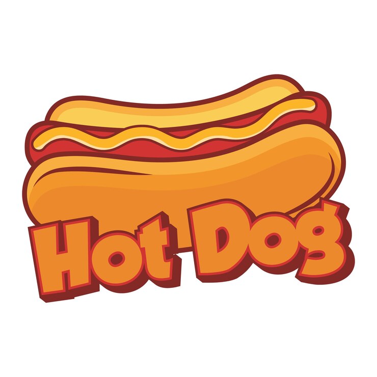 Vetor ilustração em vetor estilo desenho animado de fast-food de cachorro-quente