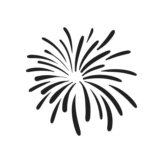 desenho de silhueta de fogo de artifício 15268692 PNG