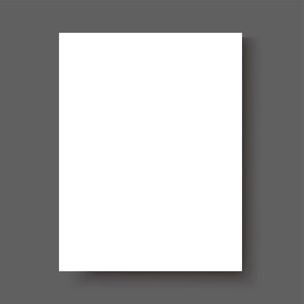 Vetor ilustração em vetor folha de papel de caderno em branco