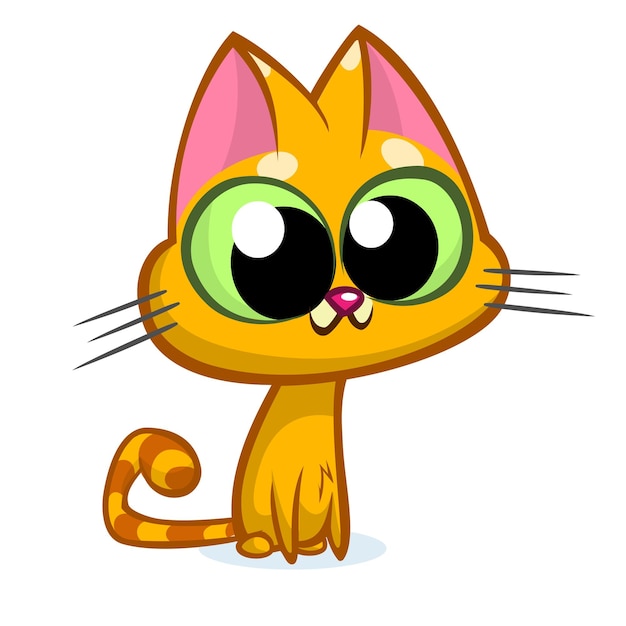 Gatos Dos Desenhos Animados Do Vetor Ilustração do Vetor - Ilustração de  projeto, gatinho: 67285131