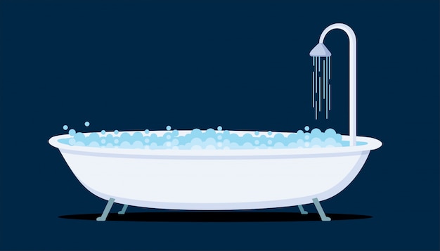 Ilustração em vetor ícone banheira