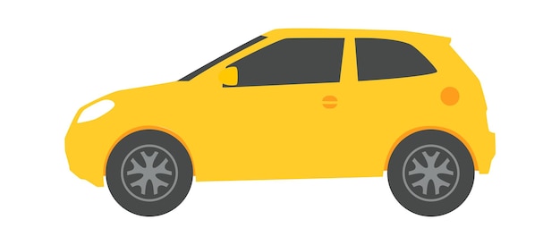 Vetor ilustração em vetor ícone carro hatchback