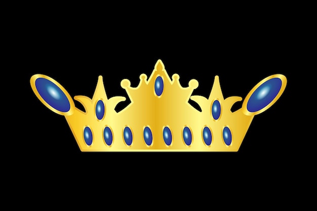 Vetor ilustração em vetor ícone coroa. logotipo da coroa do rei