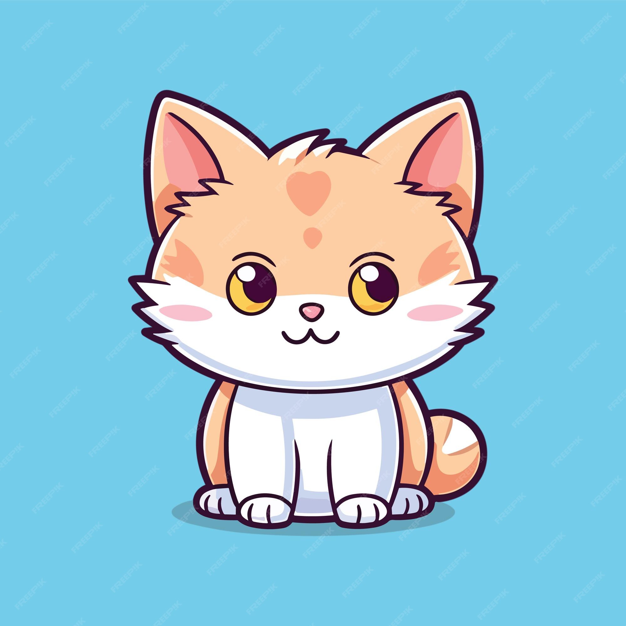 gato fofo ou gatinho animal meow desenho animado animais de estimação fofos  coleção de vetor exato ilustração desenho animado miau gato 2543411 Vetor  no Vecteezy