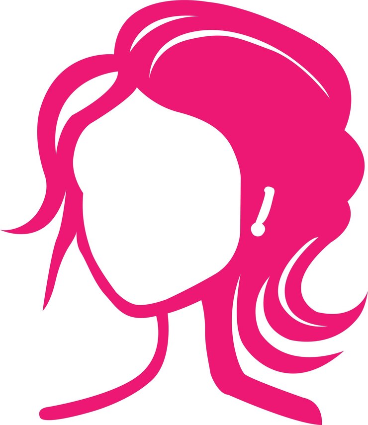 Vetor ilustração em vetor ícone de logotipo de rosto de mulher bonita isolada em branco com cores editáveis