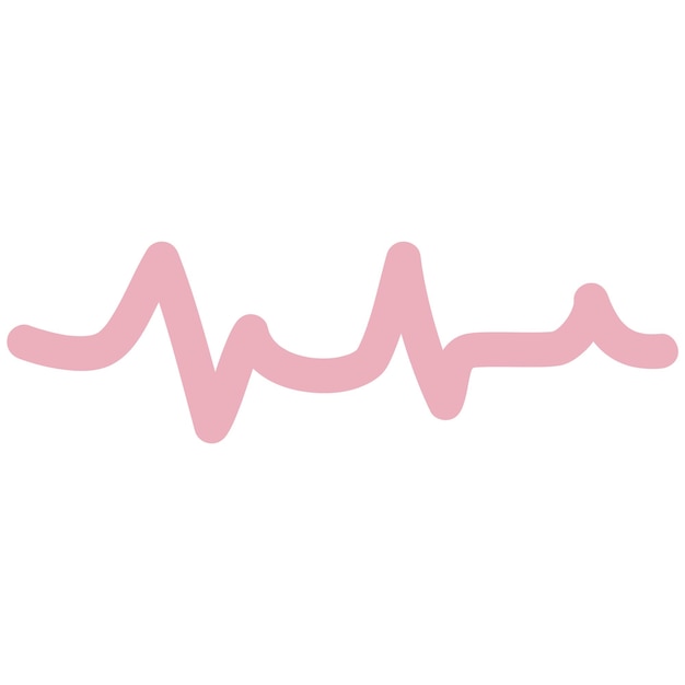 Ilustração em vetor ícone de pulso de coração