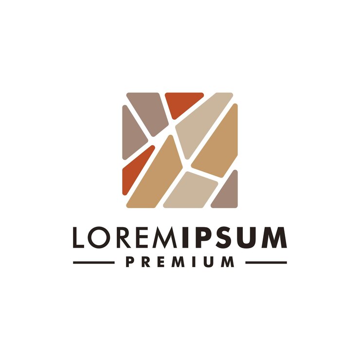 Vetor ilustração em vetor ícone design de logotipo de pedra na parede