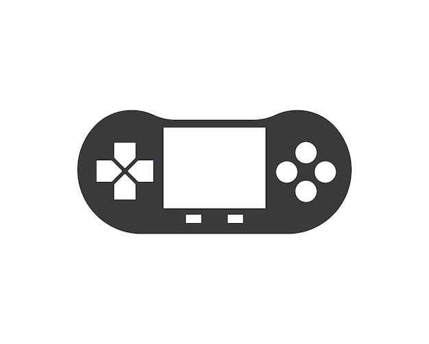 Ilustração em vetor ícone do logotipo do controlador de videogame