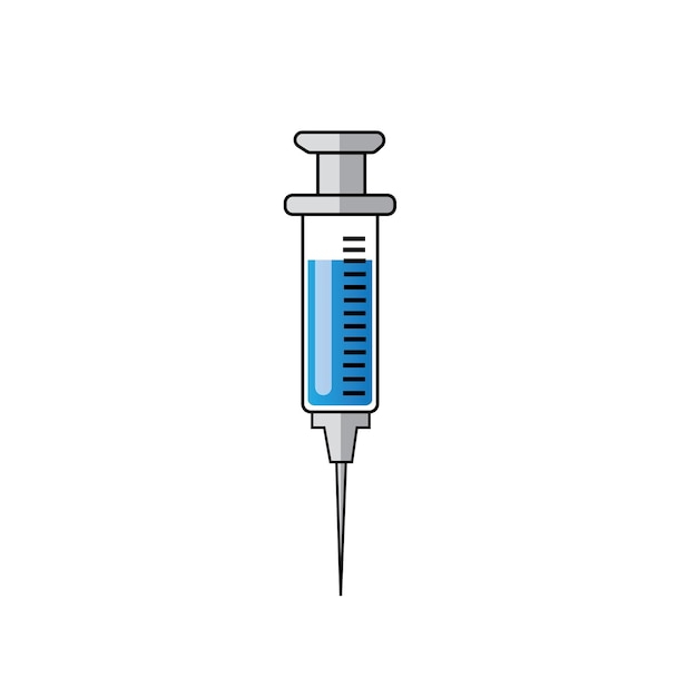 Vetor ilustração em vetor ícone seringa médica