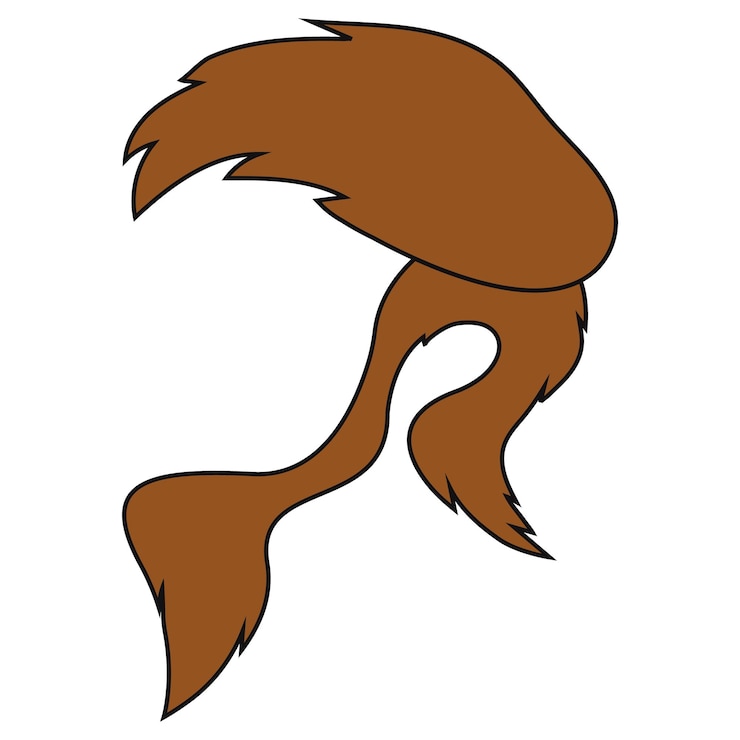 Vetor ilustração em vetor logotipo de cabelo
