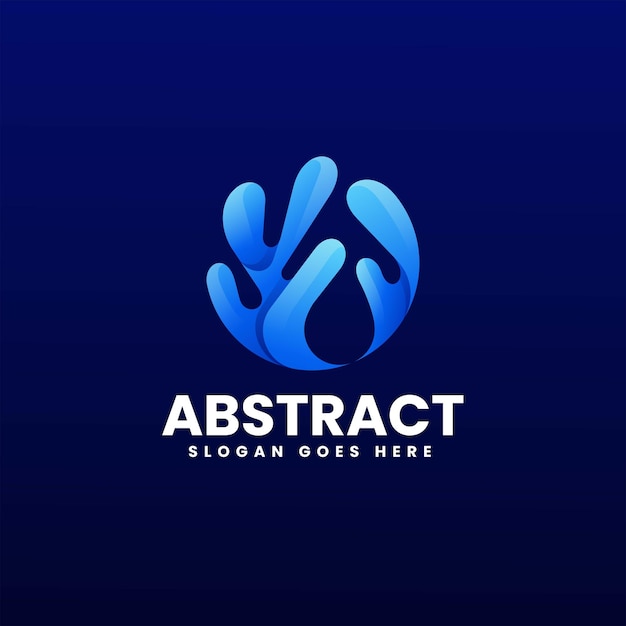 Ilustração em vetor logotipo gradiente abstrato estilo colorido