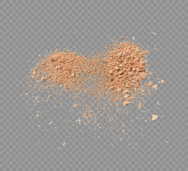 Ilustração em vetor maquiagem pó isolada de pó cosmético