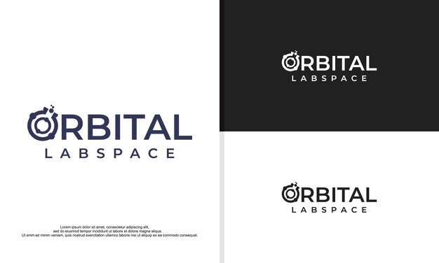 Ilustração em vetor modelo de design de logotipo abstrato Creative Orbit Labor Lab