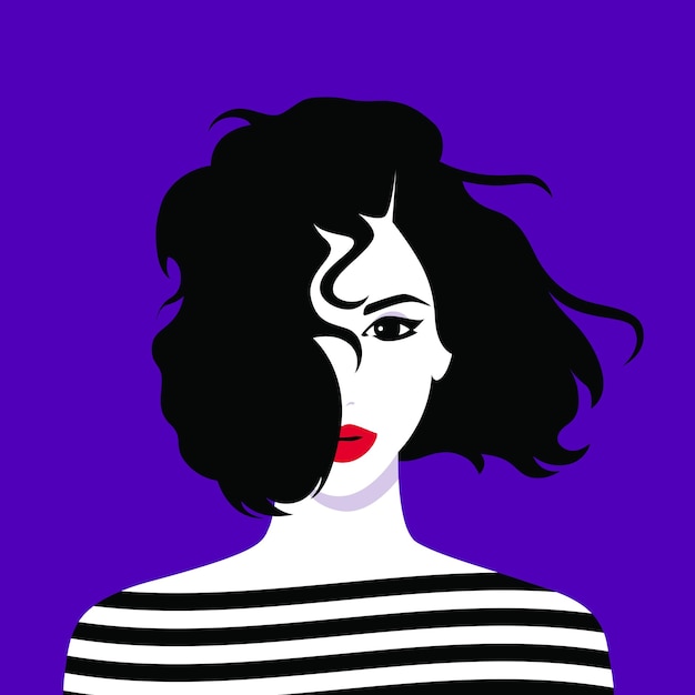 Ilustração em vetor modelo de moda