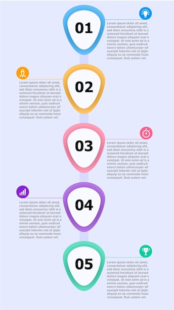 Vetor ilustração em vetor modelo infográfico negócios