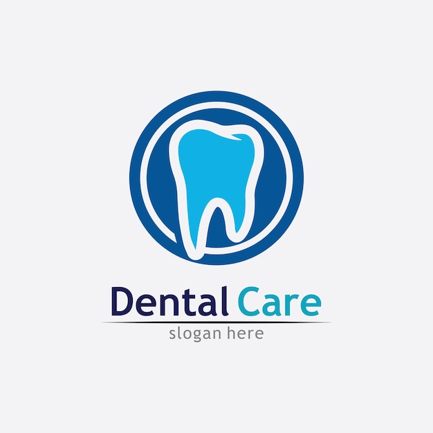 Ilustração em vetor modelo logotipo dental