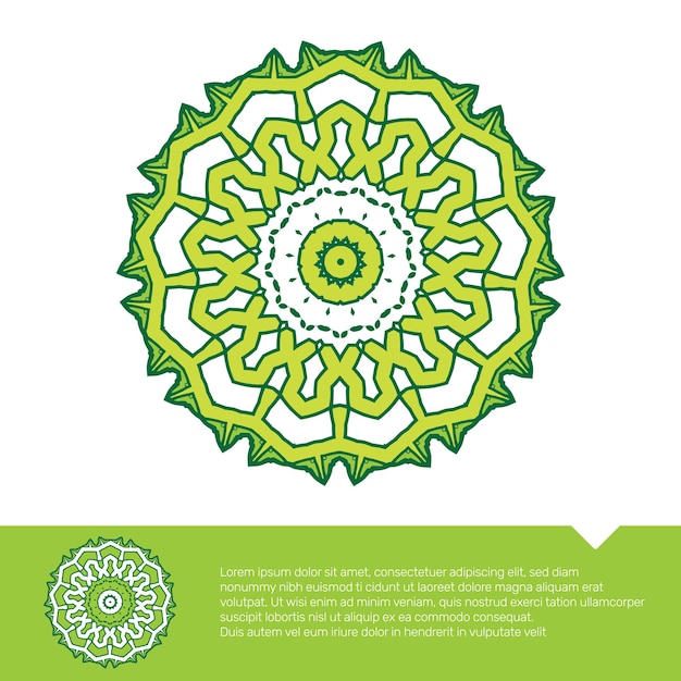 Ilustração em vetor página para colorir de mandala floral circular