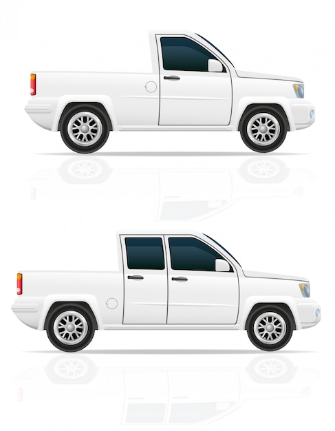 Vetor ilustração em vetor pick-up de carro