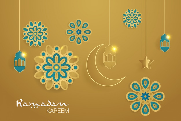 Vetor ilustração em vetor ramadan kareem