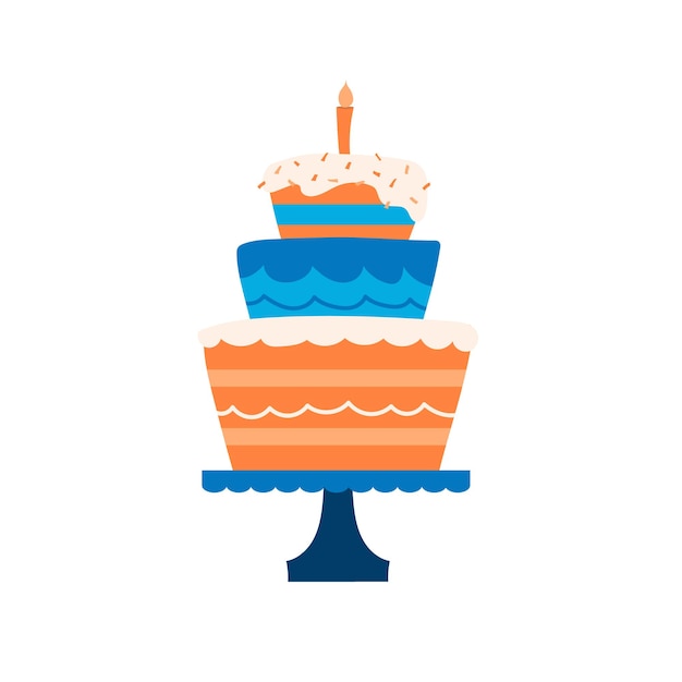 Desenho de bolo de aniversário Vetor Pre, Premium Vector #Freepik  #vector #aniversario #b…