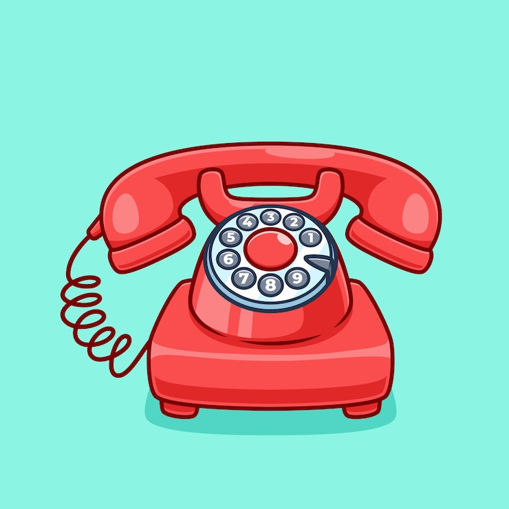 Vetor ilustração em vetor telefone fofo