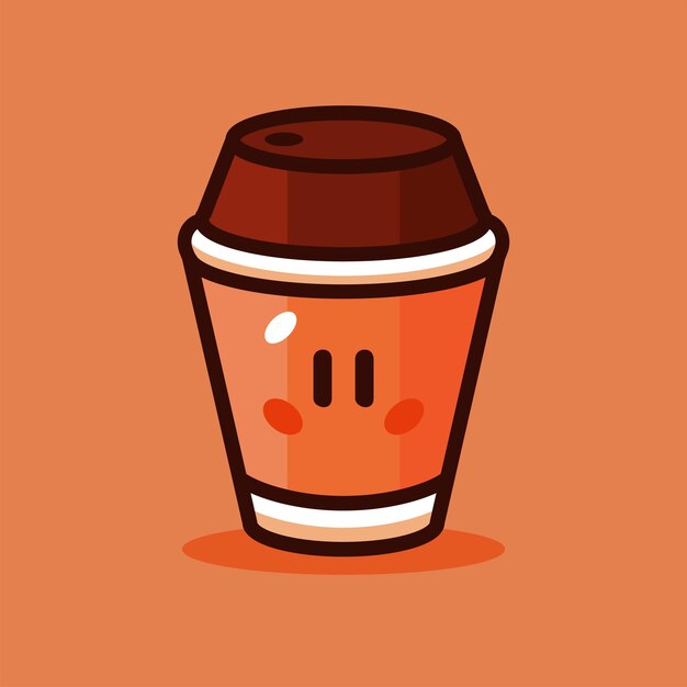 Ilustração em vetor xícara de café